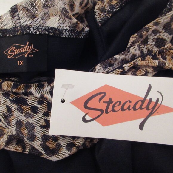 NWT Steady Clothing Miss Fancy Top In Leopard - Picture 6 of 10